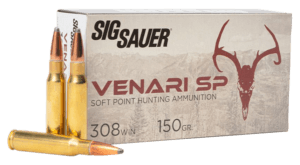 Sig Sauer V308SP150-20 Venari 308 Win 150 gr Soft Point (SP) 20rd Box