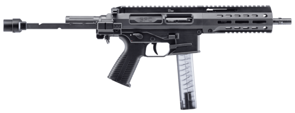 B&T Firearms 500003TB SPC9  9mm Luger 33+1 9.10  Black  Tele Brace Adapter  Polymer Grip (OEM Mag)”