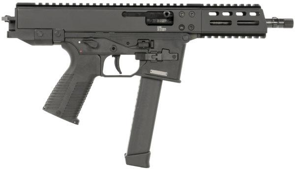 B&T Firearms 450002G GHM9  9mm Luger 33+1 6.90  Tri-Lug Threaded Muzzle  Black  No Brace  Polymer Grips  Ambi Controls (Glock Mag Compatible)”