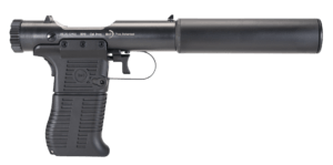 B&T Firearms 410111 Station Six  9mm Luger 9+1 3.50 Barrel/5.10″ Suppressor  Black Hard Coat Anodized  Black Pre-Scored Grips”