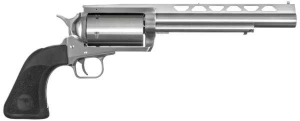 Magnum Research BFR45LC4106 BFR SAO 45 Colt (LC) or 410 Gauge 7.50″ Vent Rib Barrel 6rd Cylinder Brushed Stainless Steel Black Hogue Rubber Grip