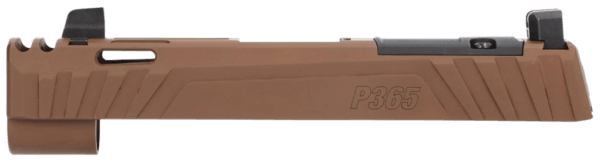 Sig Sauer 8901048 P365 Sig P365/P365XL/P365X 9mm Luger Nitride Coyote Brown Stainless Steel Optic Ready/Integrated Compensator Slide XRAY3 Suppressor Sights Compatible With ROMEOZERO/ROMEOZERO Elite