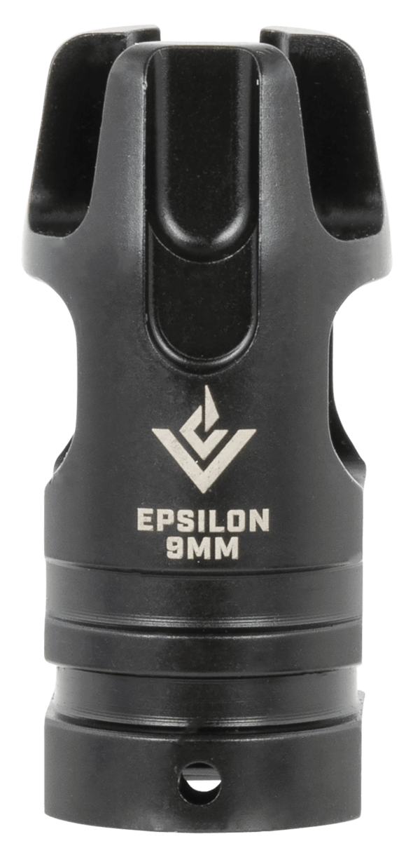 VG6 Precision  EPSILON  9mm Luger 1/2-28 tpi 2.21″ OAL  Black Stainless Steel”