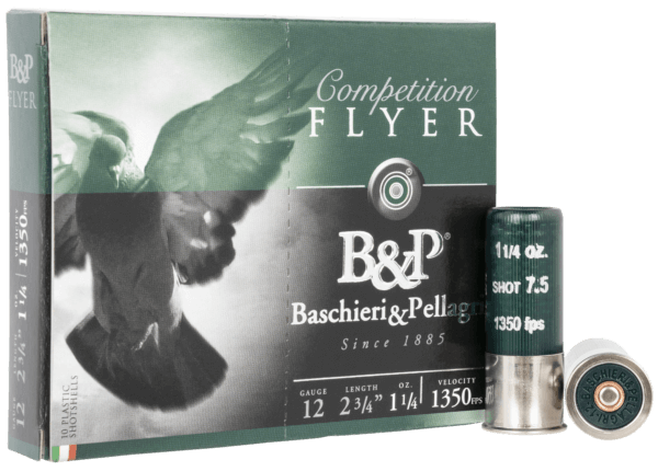 B&P 12B14PH7 Competition Flyer 12 Gauge 2.75 1 1/4 oz 7.5 Shot 10rd Box”