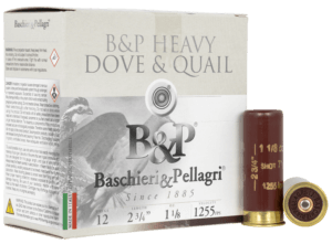 B&P 12B18D8 Heavy Dove & Quail 12 Gauge 2.75″ 1 1/8 oz 8 Shot 25rd Box