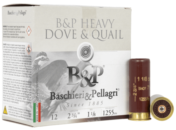B&P 12B18D75 Heavy Dove & Quail 12 Gauge 2.75″ 1 1/8 oz 7.5 Shot 25rd Box
