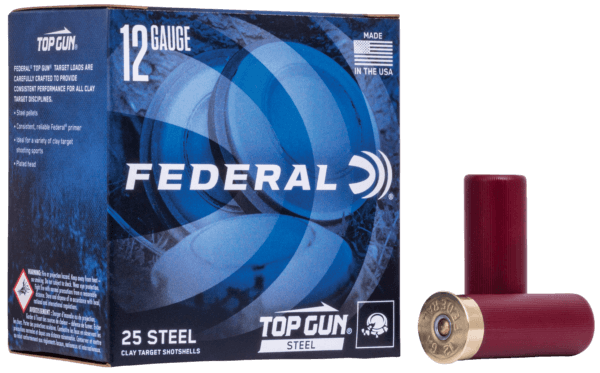 Federal TG1477 Top Gun Target Load 12 Gauge 2.75″ 1 1/8 oz 7 Shot 25rd Box