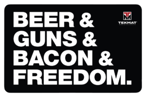 TekMat TEKR17BGBF “Beer & Guns & Bacon & Freedom” Cleaning Mat 11″ x 17″