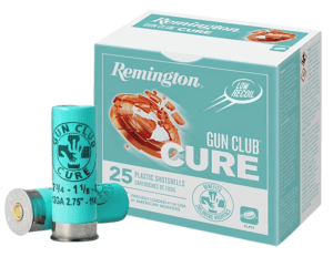 Remington Ammunition R20031 Gun Club Cure Low 12 Gauge 2.75″ 1 1/8 oz Low Recoil 8 Shot 25rd Box