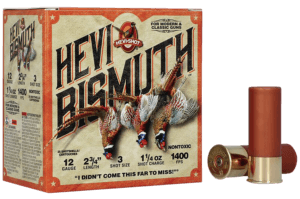 HEVI-Shot HS17713 HEVI-Bismuth Upland 20 Gauge 2.75″ 1 oz 1300 fps Bismuth 3 Shot 25rd Box