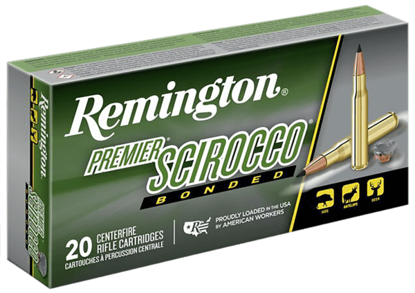 Remington Ammunition 29345 Premier Scirocco Bonded 300 WSM 180 gr Swift Scirocco Bonded (SSB) 20rd Box