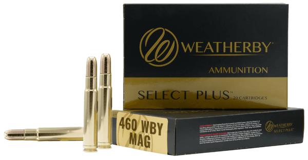 Weatherby B460450TSX Select Plus 460 Wthby Mag 450 gr 2660 fps Barnes TSX Lead Free 20rd Box