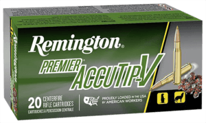 Remington Ammunition 29172 Premier Accutip-V 221 Rem Fireball 50 gr AccuTip-V Boat-Tail (ATVBT) 20rd Box