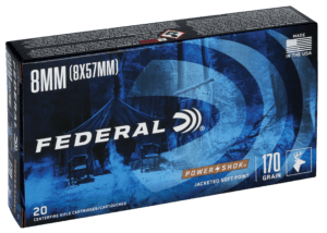 Federal 8A Power-Shok Hunting 8mm Mauser 170 gr Jacketed Soft Point (JSP) 20rd Box