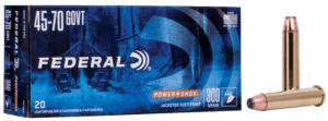 Federal 4570AS Power-Shok Hunting 45-70 Gov 300 gr Jacketed Soft Point (JSP) 20rd Box