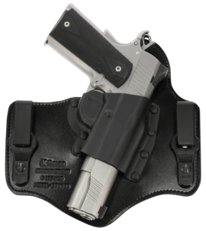 Galco KT212B KingTuk Deluxe IWB Black Kydex/Leather UniClip Fits 1911 Fits 4-5″ Barrel Right Hand