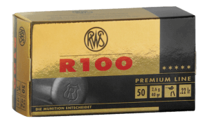 RWS/Umarex 2134195 R100 Premium Line 22 LR 40 gr Lead Round Nose (LRN) 50rd Box