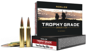 Nosler 60108 Trophy Grade Long-Range Hunting 7mm Rem Mag 168 gr Nosler Spitzer AccuBond-Long Range (SABLR) 20rd Box