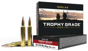 Nosler 43136 Match Grade Target 338 Lapua Mag 300 gr Custom Competition Hollow Point Boat-Tail (CCHPBT) 20rd Box