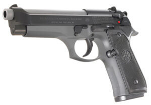 Beretta USA JS92F390M 92 Full Size 9mm Luger Single/Double 4.90″ 15+1 Black Synthetic Grip Sniper Gray Slide
