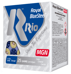 Rio Ammunition RBSM364 Royal BlueSteel Magnum 12 Gauge 3″ 1 1/4 oz 4 Shot 25rd Box