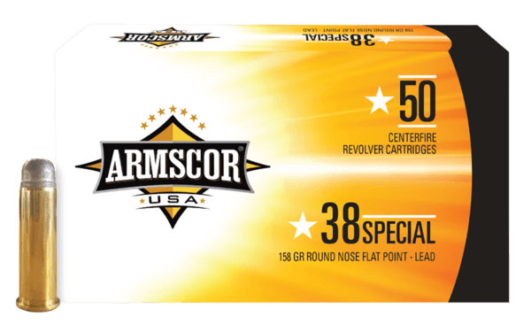 Armscor FAC385N USA  38 Special 158 gr Lead Round Nose Flat Point 50rd Box