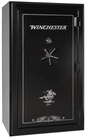 Winchester Safes  Legacy 53 Electronic Entry Black Powder Coat 10 Gauge Steel Holds Up to 51 Long Guns Fireproof- Yes