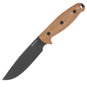 Cold Steel CSFX50FLD Field Survival Knife 5″ Fixed Plain CPM S30V SS Blade/ 5″ Natural Linen Canvas Micarta Handle Includes Sheath
