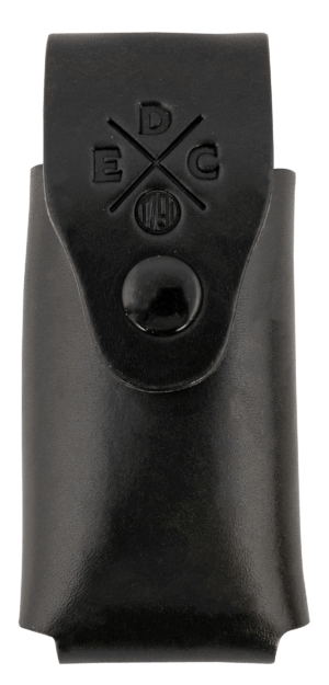 1791 Gunleather HDESSLSBLKA EDC Heavy Duty Easy Slide OWB Black Leather Belt Slide Ambidextrous