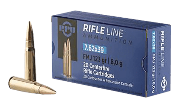 TR&Z PP739S Metric Rifle Rifle Line 7.62x39mm 123 gr Round Nose Soft Point 20rd Box