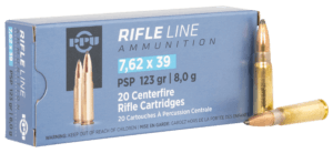 TR&Z PP739P Metric Rifle Rifle Line 7.62x39mm 123 gr Pointed Soft Point 20rd Box