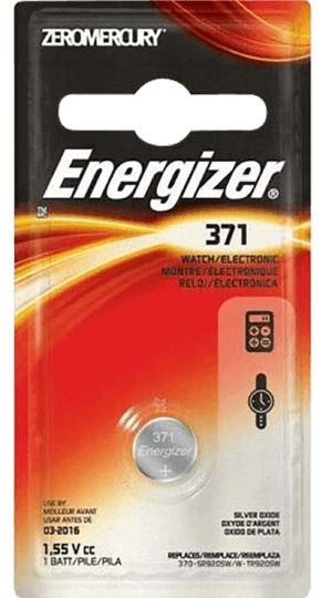 Energizer 46370075 371 Battery Silver Oxide 1.55 Volt Qty (72) Single Pack
