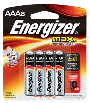 Energizer E92MP8 MAX AAA Batteries  Alkaline 1.5 Volts  Qty (24) 8 Pack