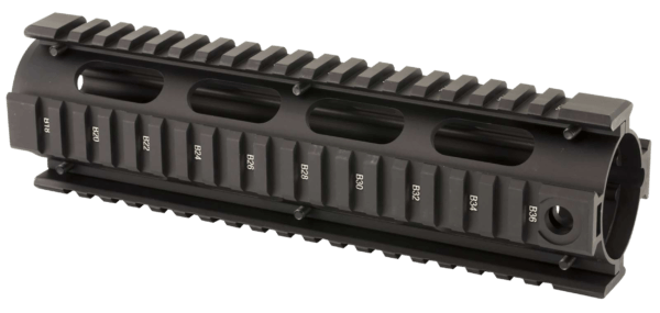 UTG Pro  AR308 Drop-In Handguard Picatinny Quad Rail  8.70″ L Black Aluminum  Fits Mid-Length Gas S&W M&P10