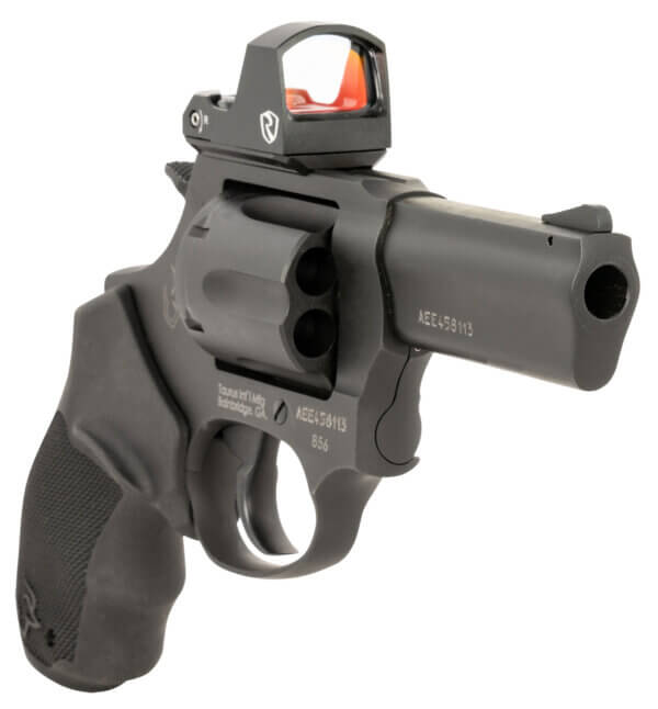 Taurus 2856P31R 856 T.O.R.O. 38 Special 6 Shot 3″ Black Stainless Steel Optic Ready Frame Rubber Grip Riton Red Dot