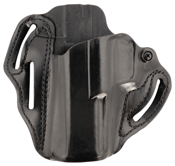 DeSantis Gunhide 002BB0XZ0 Speed Scabbard OWB Black Leather Belt Slide Fits 4.50″ Barrel Left Hand