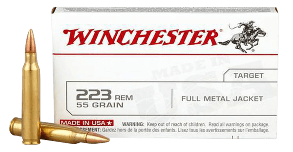 Winchester Ammo SG223KW  223 Rem 55 gr Full Metal Jacket (FMJ) 20rd Box