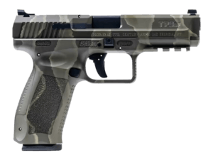 Rossi SSPB9ENG1 Brawler  45 Colt (LC)/410 Gauge 1rd 9″  Black with US Flag Engraved Frame  Textured Rubber Grips  Optic Mount