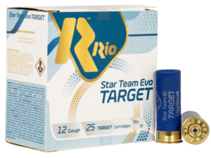 Rio Ammunition STT32LR8 Team Target  12 Gauge 2.75 1 1/8 oz 8 Shot 25rd Box”