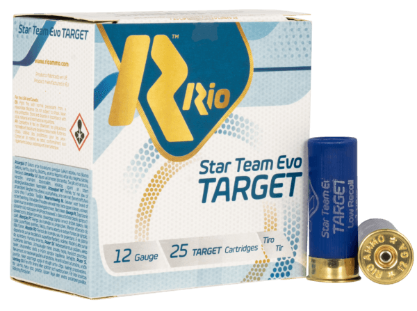 Rio Ammunition STT32LR8 Team Target  12 Gauge 2.75 1 1/8 oz 8 Shot 25rd Box”