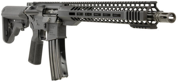 Radical Firearms FR16300HBAR15SHR FR-16 300 Blackout 30+1 16″ Black 15″ M-Lok Skinny Hybrid Handguard B5 Systems Bravo Stock & Type 23 P-Grip