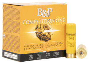 B&P 20B78CP8 Competition ONE Lead 20 Gauge 2.75 7/8 oz 8 Shot 25rd Box”