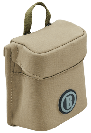 Bushnell BABLRFPCT Vault Modular Optics Protection System Laser Range Finder Pouch Tan Quiet Exterior with Lens Cleaning Interior  Modular Mounting System  Includes Coiled Tether