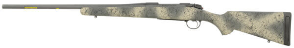 Bergara Rifles B14LM1113 B-14 Wilderness Hunter Full Size 7mm PRC 3+1 22″ Sniper Gray Cerakote Barrel & Receiver SoftTouch Woodland Camo Right Hand