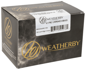 Weatherby BRASS65PCT50 Unprimed Cases  6.5 PRC Rifle Brass/ 50 Per Box