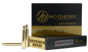 Weatherby BRASS28NCT50 Unprimed Cases  28 Nosler Rifle Brass/ 50 Per Box