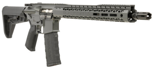 Black Rain Ordnance BROSSPSMK Spec15 SSP 5.56x45mm NATO 30+1 16″ Smoke 15″ Slim M-LOK Magpul Grip/Carbine Stock