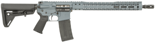 Black Rain Ordnance BROSSPCWG Spec15 SSP 5.56x45mm NATO 30+1 16″ Cold War Gray 15″ Slim M-LOK Magpul Grip/Carbine Stock
