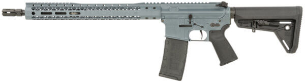 Black Rain Ordnance BROSSPCWG Spec15 SSP 5.56x45mm NATO 30+1 16″ Cold War Gray 15″ Slim M-LOK Magpul Grip/Carbine Stock