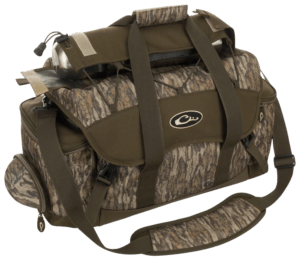 Drake Waterfowl DA2020016 Blind Bag (Large) Old School Waterproof Nylon 18 Pockets Sunglass Pocket Thermos Sleeve Carry Handles/Adj. Strap